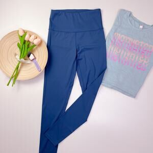 YITONG Slate Blue High Rise Exercise Workout Legging Pants size Small NWT